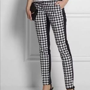 Michael Kors Houndstooth Pants Slim Navy size 4